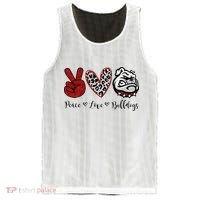 Peace Love Bulldogs Mesh Reversible Basketball Jersey Tank thumb 0
