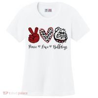 Peace Love Bulldogs Women's Cooling Performance Crew T-Shirt thumb 0