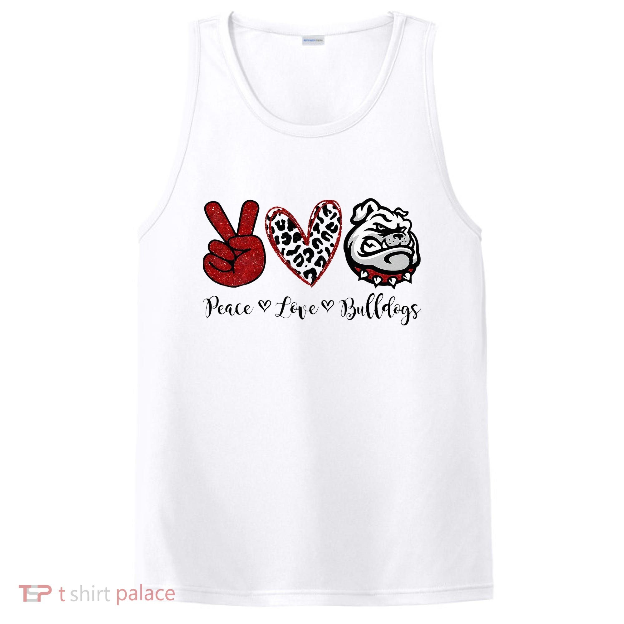 Peace Love Bulldogs PosiCharge Competitor Tank
