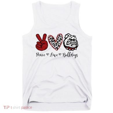Peace Love Bulldogs Tank Top