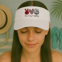 Peace Love Bulldogs Visor thumb 2