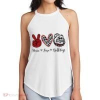Peace Love Bulldogs Women's Perfect Tri Rocker Tank thumb 2