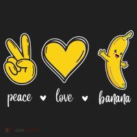 Peace Love Bananas Women's Sweatshirt thumb 2