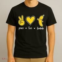 Peace Love Bananas T-Shirt thumb 3