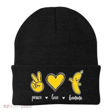 Peace Love Bananas Beanie