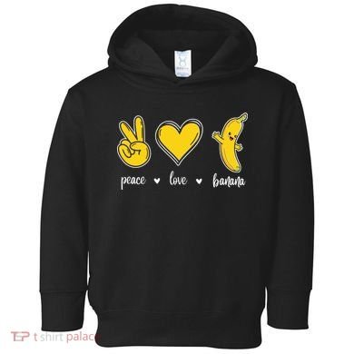Peace Love Bananas Toddler Hoodie