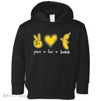 Peace Love Bananas Toddler Hoodie thumb 0