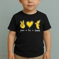 Peace Love Bananas Toddler T-Shirt thumb 2