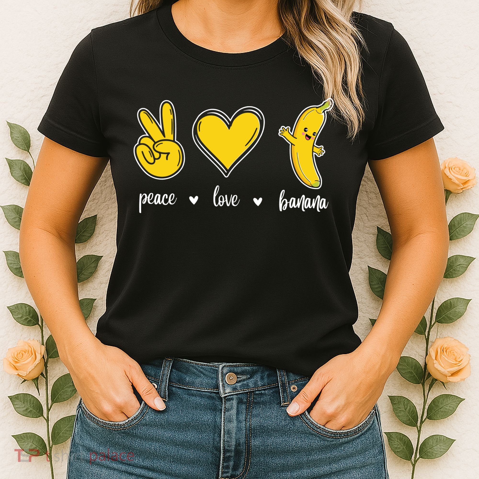 Peace Love Bananas Women's T-Shirt