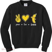 Peace Love Bananas Kids Sweatshirt thumb 0