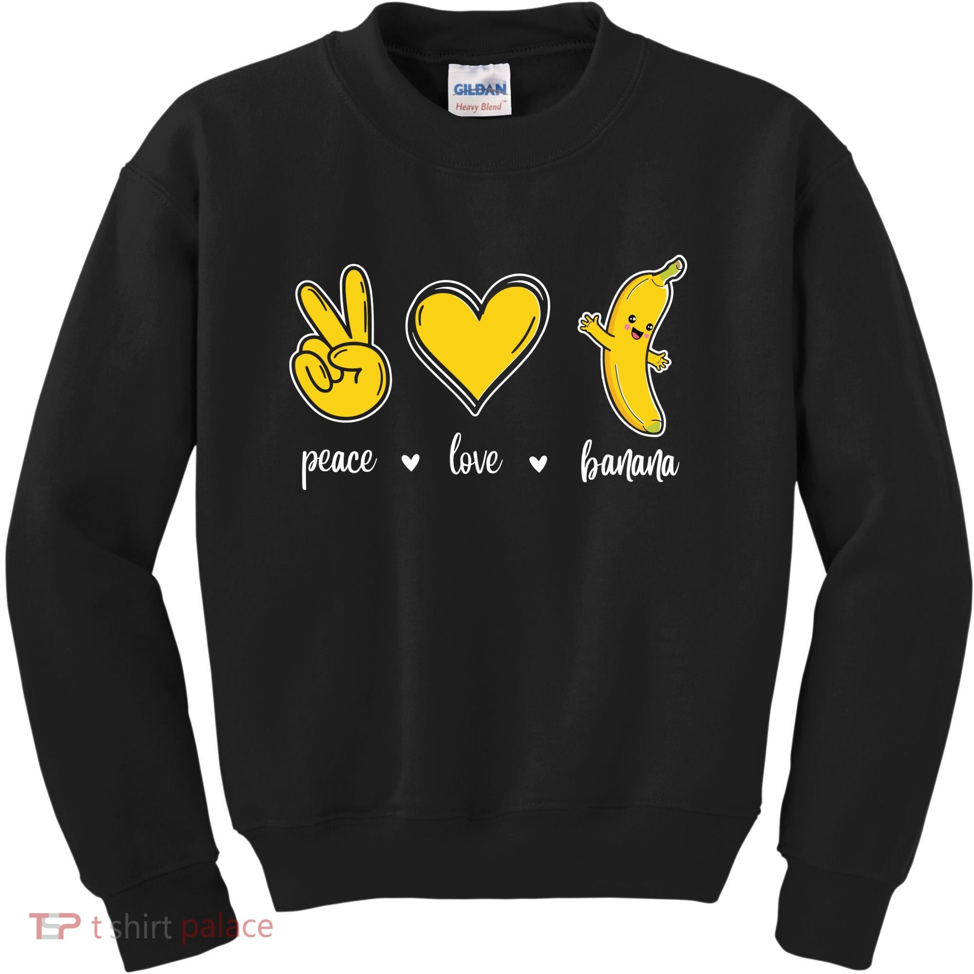 Peace Love Bananas Kids Sweatshirt