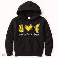 Peace Love Bananas Kids Hoodie thumb 0