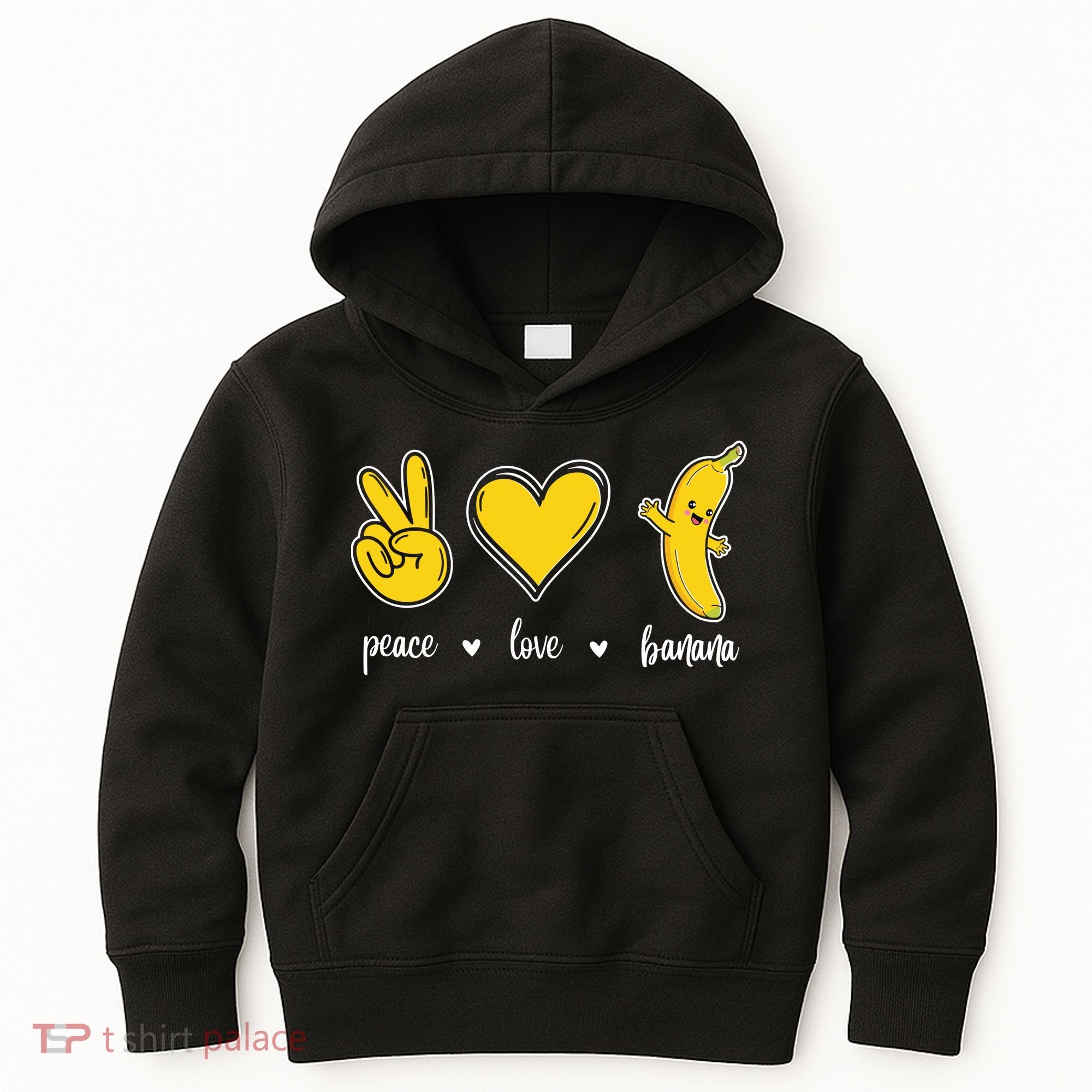 Peace Love Bananas Kids Hoodie