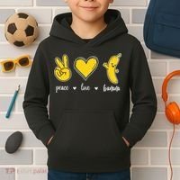 Peace Love Bananas Kids Hoodie thumb 2