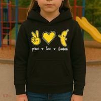 Peace Love Bananas Kids Hoodie thumb 3