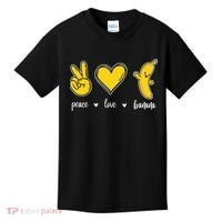 Peace Love Bananas Kids T-Shirt thumb 0