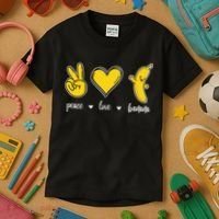 Peace Love Bananas Kids T-Shirt thumb 3