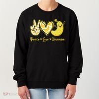 Peace Love Bananas Fresh Banana Fruit Lover Women Women's Sweatshirt thumb 0
