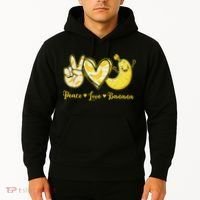 Peace Love Bananas Fresh Banana Fruit Lover Women Hoodie thumb 2