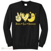 Peace Love Bananas Fresh Banana Fruit Lover Women Sweatshirt thumb 0