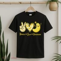 Peace Love Bananas Fresh Banana Fruit Lover Women T-Shirt thumb 2
