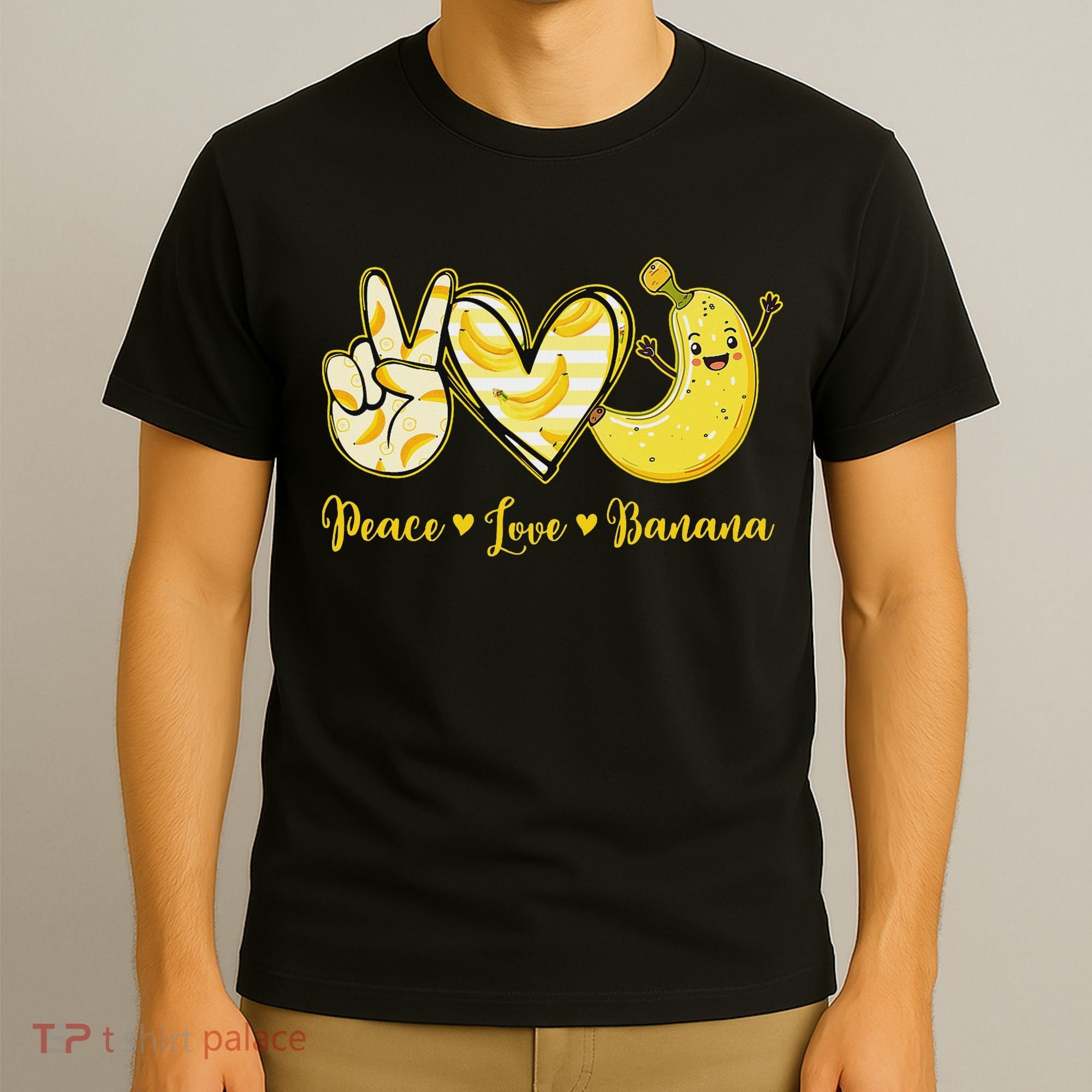 Peace Love Bananas Fresh Banana Fruit Lover Women T-Shirt