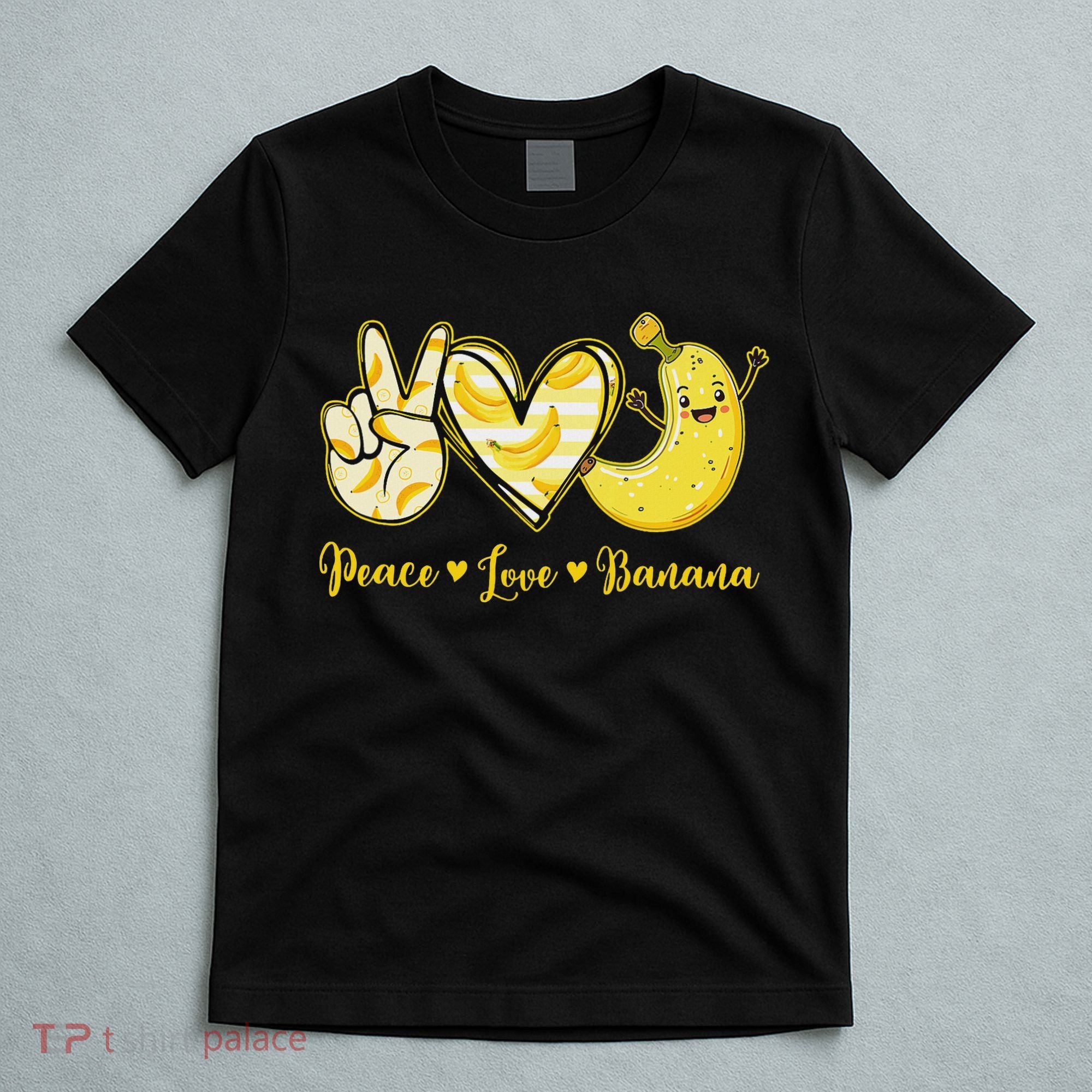 Peace Love Bananas Fresh Banana Fruit Lover Women T-Shirt