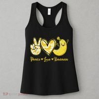 Peace Love Bananas Fresh Banana Fruit Lover Women Women's Tank Top thumb 3