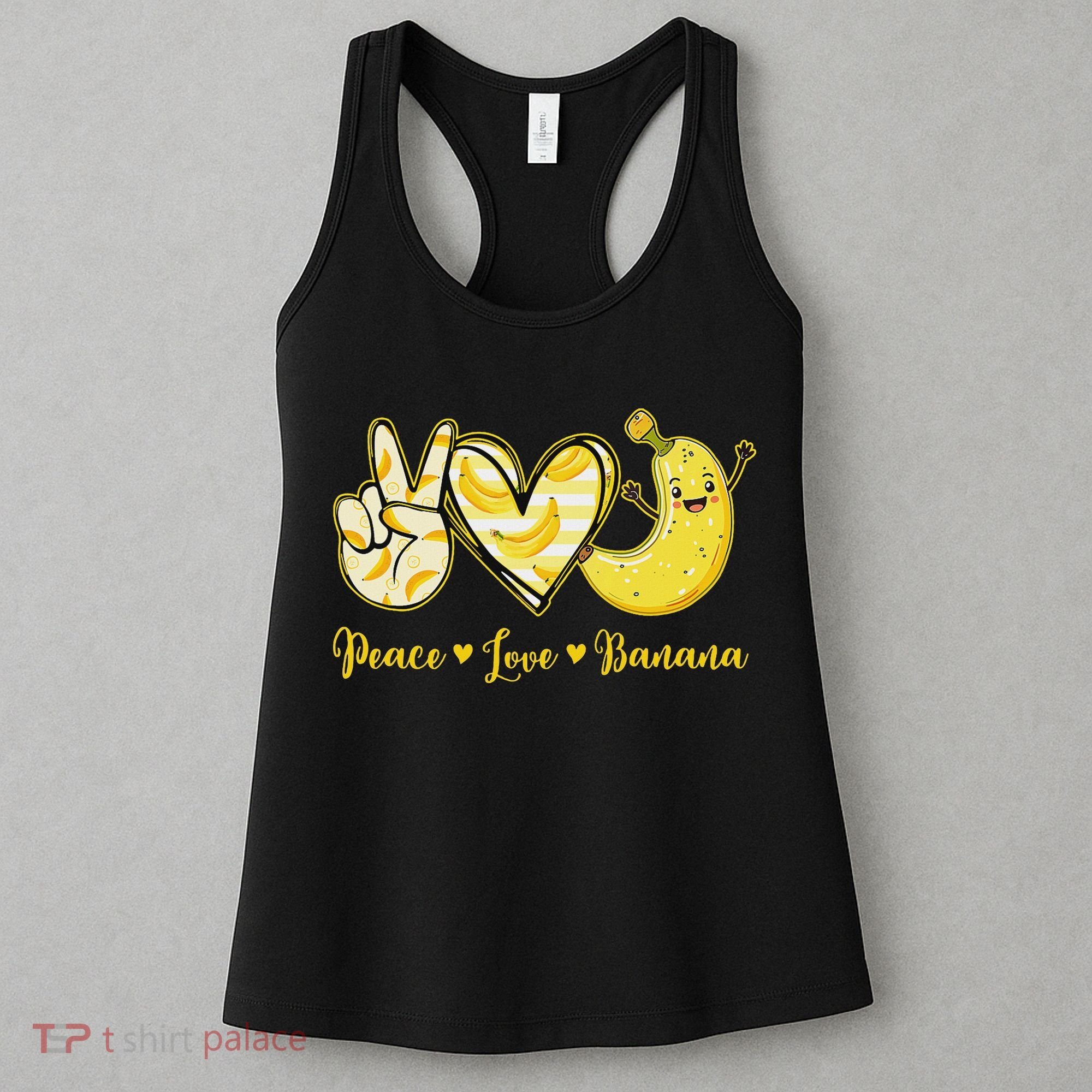 Peace Love Bananas Fresh Banana Fruit Lover Women Women's Tank Top