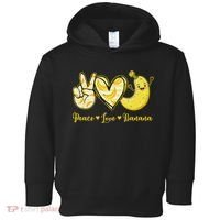 Peace Love Bananas Fresh Banana Fruit Lover Women Toddler Hoodie thumb 0
