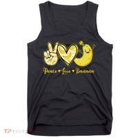 Peace Love Bananas Fresh Banana Fruit Lover Women Tank Top thumb 0