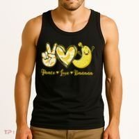 Peace Love Bananas Fresh Banana Fruit Lover Women Tank Top thumb 3