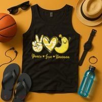 Peace Love Bananas Fresh Banana Fruit Lover Women Tank Top thumb 4