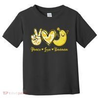 Peace Love Bananas Fresh Banana Fruit Lover Women Toddler T-Shirt thumb 0