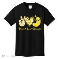 Peace Love Bananas Fresh Banana Fruit Lover Women Kids T-Shirt thumb 0