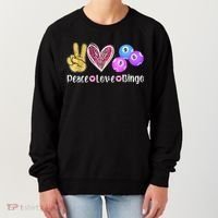 Peace Love Bingo Funny Bingo Lover Women's Sweatshirt thumb 0