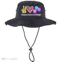 Peace Love Bingo Funny Bingo Lover Bucket Hat thumb 0