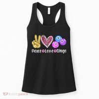 Peace Love Bingo Funny Bingo Lover Women's Tank Top thumb 0