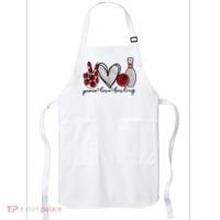 Peace Love Bowling Funny Bowling Lover Apron thumb 0