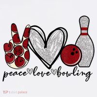Peace Love Bowling Funny Bowling Lover Coffee Mug thumb 5