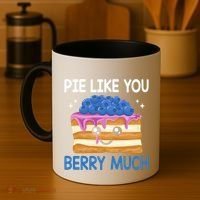 Pie Like Blue Berry Much Blueberries Funny Blueberry Lover Gift Coffee Mug thumb 4