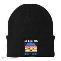 Pie Like Blue Berry Much Blueberries Funny Blueberry Lover Gift Beanie thumb 0