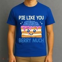 Pie Like Blue Berry Much Blueberries Funny Blueberry Lover Gift T-Shirt thumb 3
