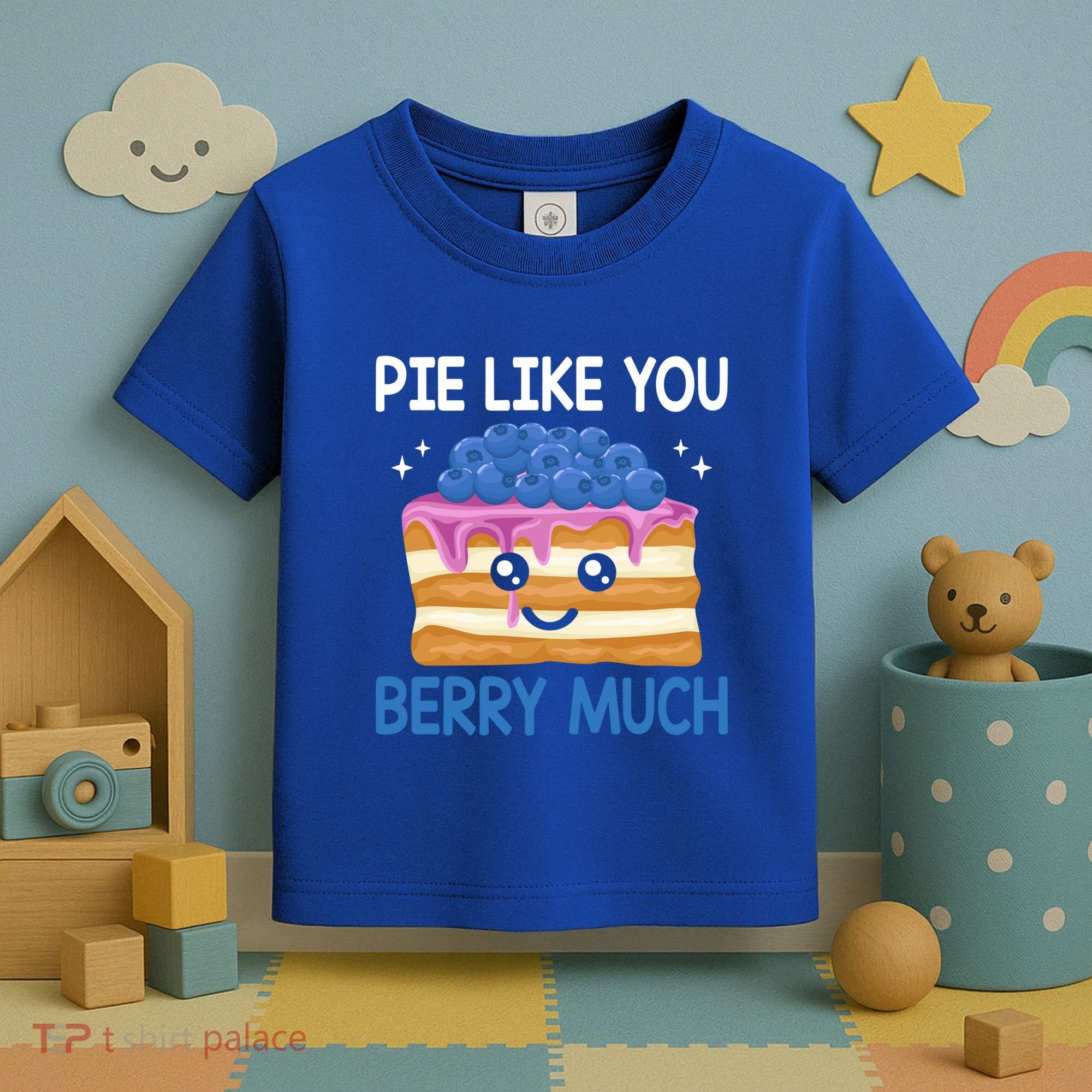 Pie Like Blue Berry Much Blueberries Funny Blueberry Lover Gift Toddler T-Shirt