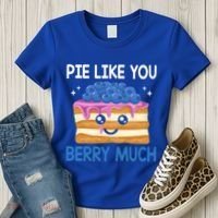 Pie Like Blue Berry Much Blueberries Funny Blueberry Lover Gift Women's T-Shirt thumb 3