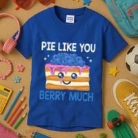 Pie Like Blue Berry Much Blueberries Funny Blueberry Lover Gift Kids T-Shirt thumb 3