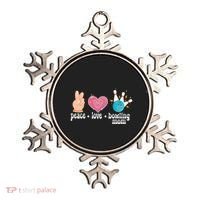 Peace Love Bowling Mom Of A Bowler Mama Bowling Mother Gift Ornament thumb 0