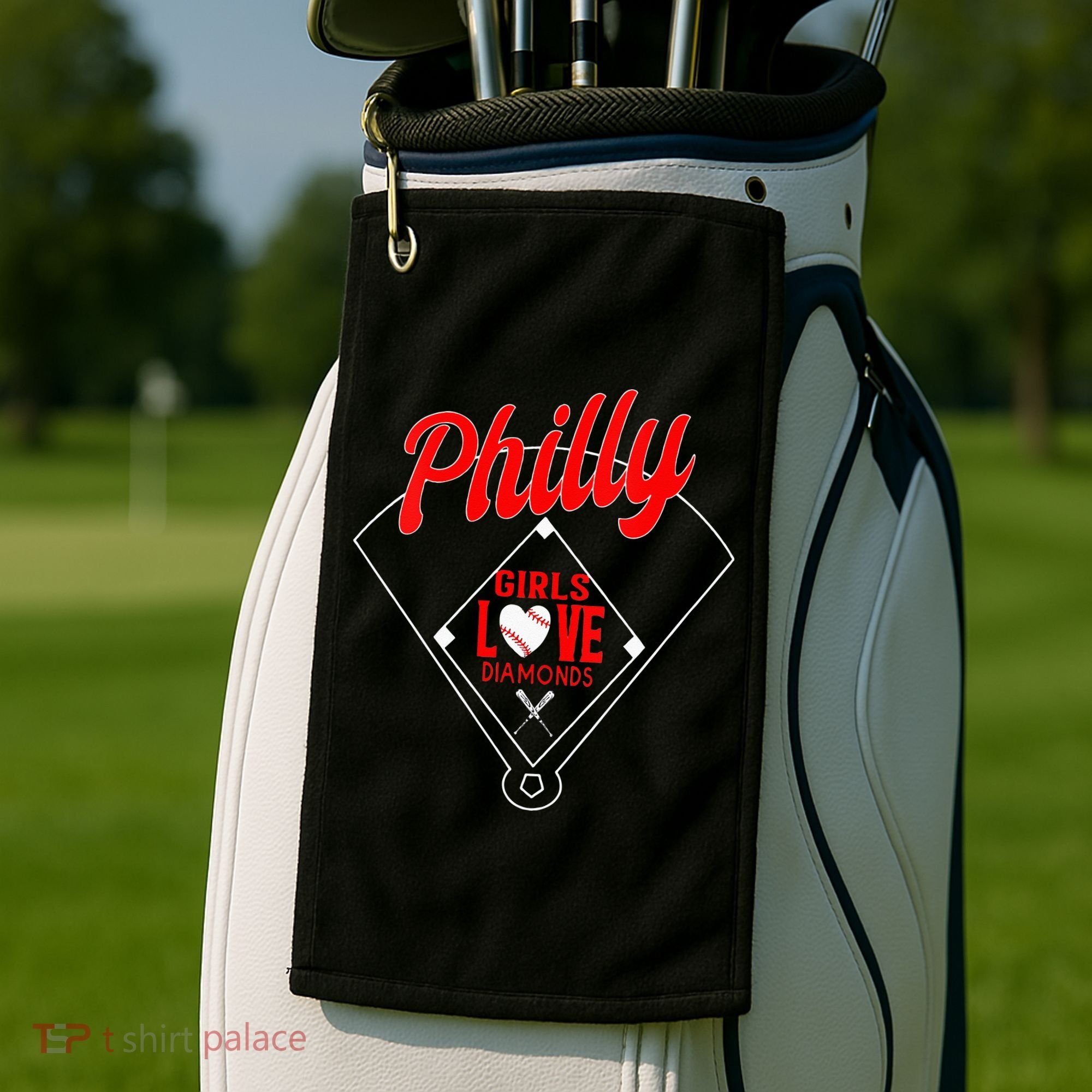  Philly Love Baseball Philadelphia Fan Funny  Golf Towel