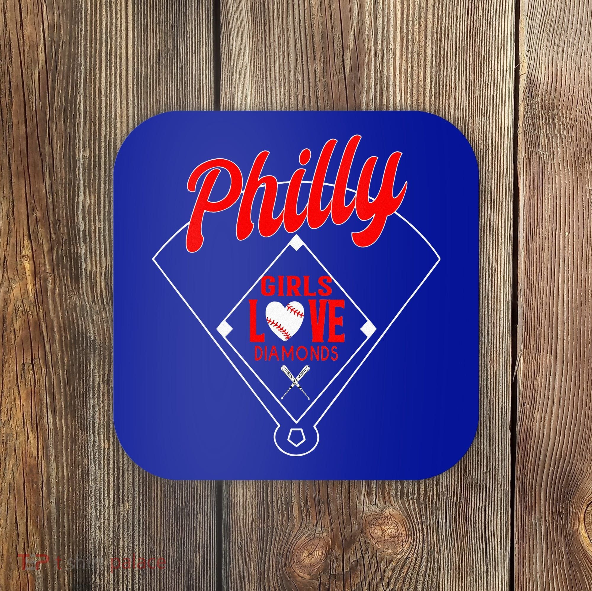  Philly Love Baseball Philadelphia Fan Funny  Coaster