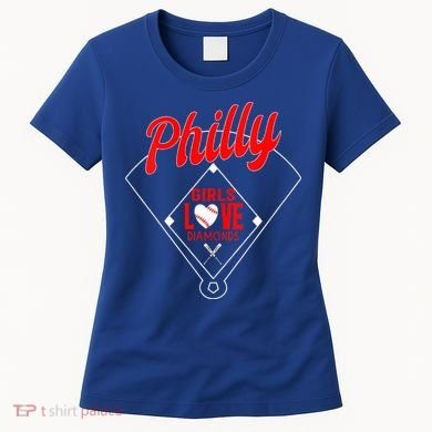  Philly Love Baseball Philadelphia Fan Funny  Women's T-Shirt